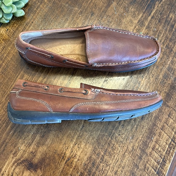 Bass | Hank Leather Slip-on Driving Loafers, 9.5D - Picture 4 of 6